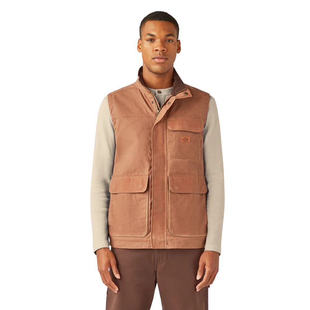 Dickies Mens Fully Waxed Canvas Vest - A85XD - New - Pick Color